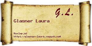 Glasner Laura névjegykártya